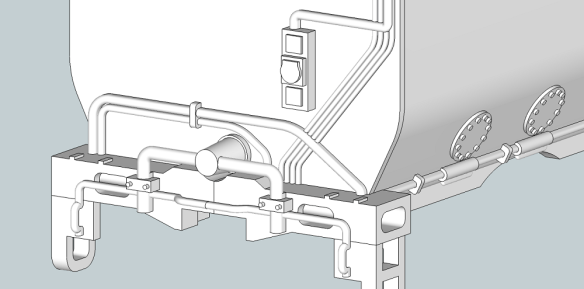 UP Water Tender (Turbine) End Pipework