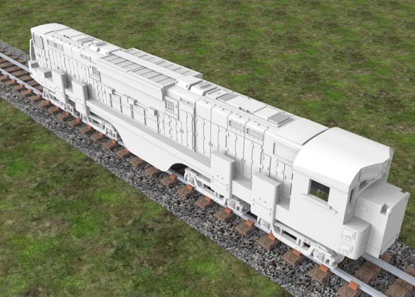Alco C-855 WIP Render 1