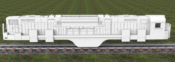 Alco C-855 WIP Render 3
