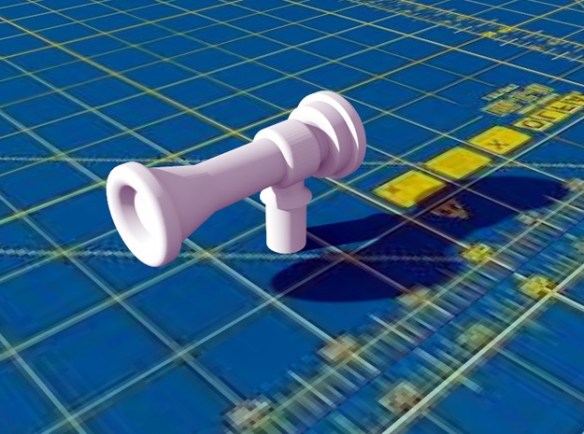 Single Chime Horn Render 1
