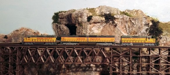 UP DD35 with GP35s Brass Handrails